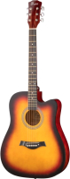 Акустическая гитара Foix FFG-4101C-SB (санберст) - 