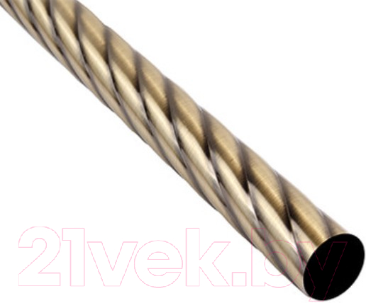 Труба для карниза Lm Decor Витая 19мм (антик, 2.8м)