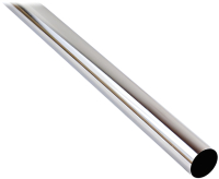 Труба для карниза Lm Decor Гладкая 19мм (хром, 2.4м) - 