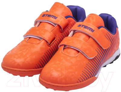 Бутсы футбольные Atemi Turf Kids SBA-006 (оранжевый/фиолетовый, р-р 29)