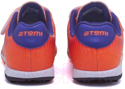 Бутсы футбольные Atemi Turf Kids SBA-006 (оранжевый/фиолетовый, р-р 31)
