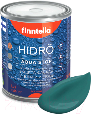 Краска Finntella Hidro Malakiitti / F-14-1-1-FL035 (900мл, темно-бирюзовый)