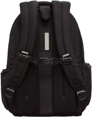 Рюкзак Grizzly RU-333-2 (черный/салатовый)