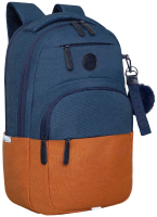 Рюкзак Grizzly RD-341-2 (синий/оранжевый) - 