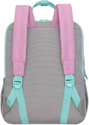 Рюкзак Grizzly RD-343-2 (серый/розовый/мятный)