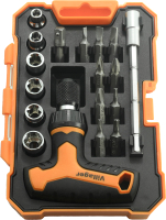 

Универсальный набор инструментов Villager, 18 Pcs Mini Ratchet T-Handle Set / 059883