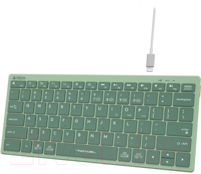 Клавиатура A4Tech Fstyler FBX51C (зеленый)