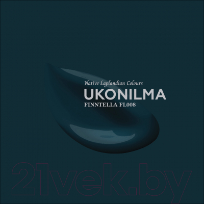 Краска Finntella Hidro Ukonilma / F-14-1-1-FL008 (900мл, темно-сине-зеленый)