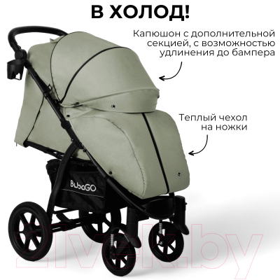 Детская прогулочная коляска Bubago Model Cross Air / BG 114-5 (стальной)