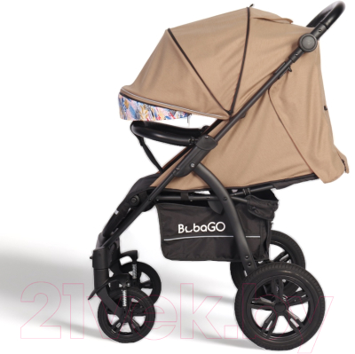Детская прогулочная коляска Bubago Model Cross Air / BG 114-3 (бежево-серый)