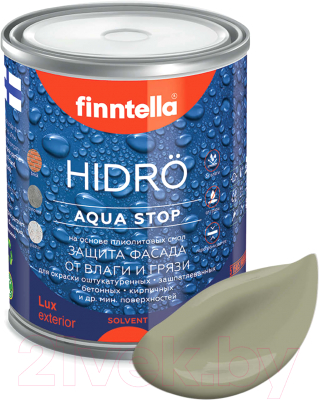 Краска Finntella Hidro Khaki / F-14-1-1-FL022 (900мл, серо-зеленый)