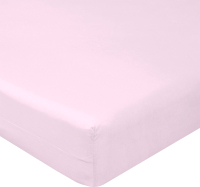 Простыня Luxsonia Поплин на резинке 160x200 / Мр0040-3 (розовый) - 