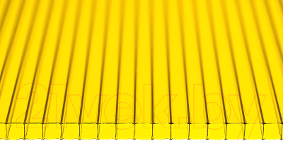 Сотовый поликарбонат Сибирские теплицы 6000x2100x4мм (желтый)
