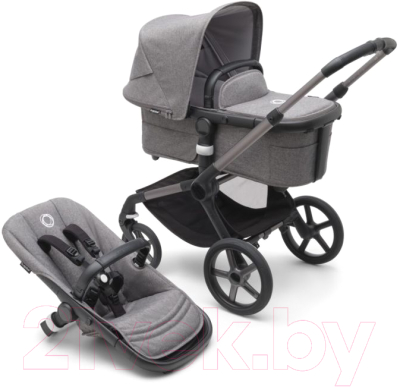 Детская универсальная коляска Bugaboo Fox 5 2 в 1 (Graphite/Grey Melange)