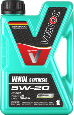Моторное масло Venol Synthesis 5W20 SP C5 GF-6A (1л)