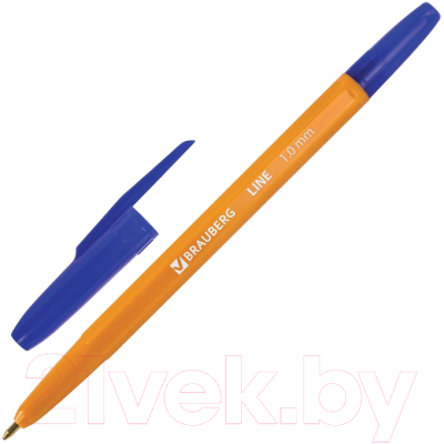 Набор шариковых ручек Brauberg Orange Line / 880004 (50шт)