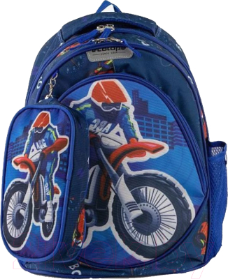 Детский рюкзак Ecotope +пенал / 380-2020-NCL (синий)