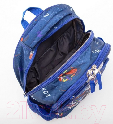 Детский рюкзак Ecotope +пенал / 380-2020-NCL (синий)
