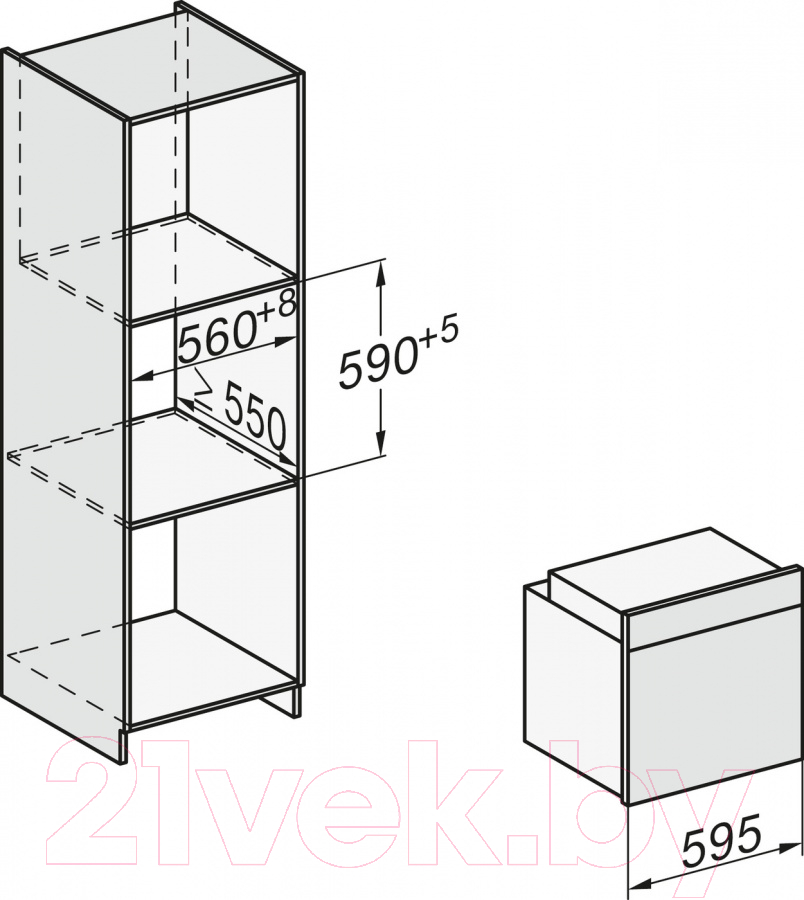 Электрический духовой шкаф Miele H 7860 BP EDST/CLST