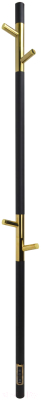 Полотенцесушитель электрический Gloss & Reiter Primum E2.L.15x140.H4 (черный/золото, таймер)