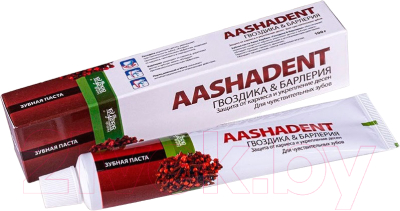 Зубная паста Aasha Herbals Гвоздика и барлерия (100г)