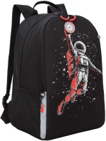 Школьный рюкзак Grizzly RB-351-2 (черный/красный) - 