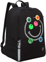 Школьный рюкзак Grizzly RB-351-8 (черный/серый) - 