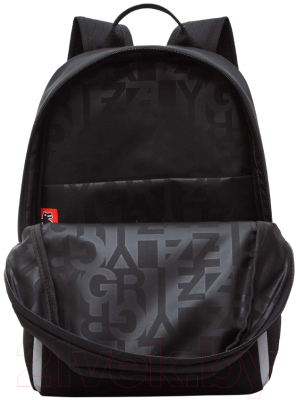 Школьный рюкзак Grizzly RB-351-8 (черный/желтый)
