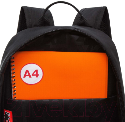 Школьный рюкзак Grizzly RB-351-8 (черный/желтый)