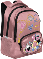 Школьный рюкзак Grizzly RG-362-3 (розовый) - 