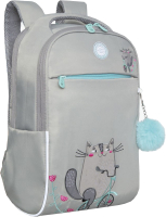Школьный рюкзак Grizzly RG-367-3 (серый) - 