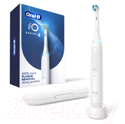 Электрическая зубная щетка Oral-B iO4 Quite (белый)