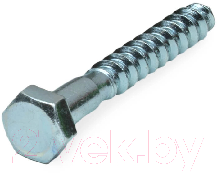Саморез ЕКТ С шестигранной головкой 6.0x80 острый / C79005 (1800шт, оцинкованный)