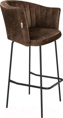 Изображение товара Стул барный Sheffilton SHT-ST42-1/S29 (кофейный трюфель/черный муар)