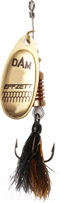 Блесна DAM FZ Standard Dressed Spinner 1 S / 60531 (золото)