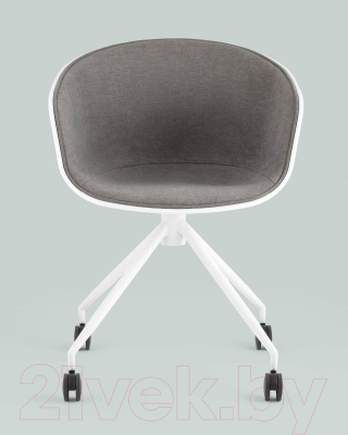 Кресло офисное Stool Group Libra / SL-7040ZB (рогожка серый)