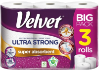 Бумажные полотенца Velvet Ultra Strong (3рул) - 