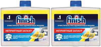 Изображение товара Чистящее средство для посудомоечной машины Finish Lemon (2x250мл)