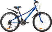 Велосипед Novatrack 24 Valiant / 24SH18V.VALIANT.10BL22 (синий) - 