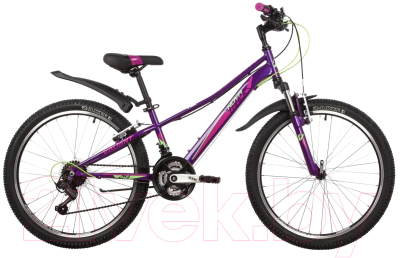 Велосипед Novatrack 24 Valiant / 24SH18V.VALIANT.12VL22 (фиолетовый)