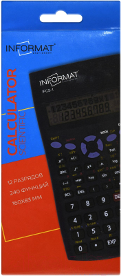 Калькулятор inФормат IFCS-1 (серебристый/черный)