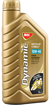 Моторное масло Mol Dynamic Moto 4T Street 10W40 / 13301132 (1л)