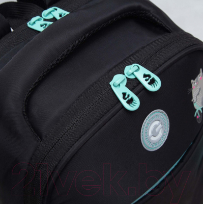 Школьный рюкзак Grizzly RG-367-3 (черный)