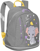 Детский рюкзак Grizzly RK-381-1 (серый) - 