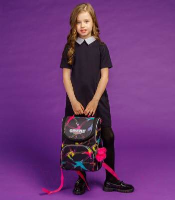 Школьный рюкзак Grizzly RAm-384-10 (черный)
