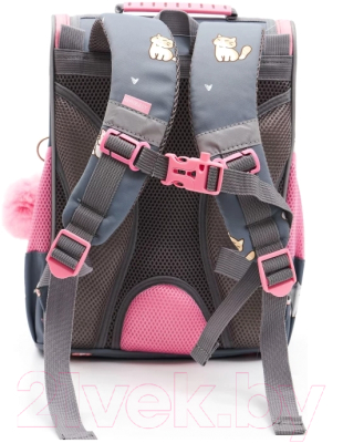Школьный рюкзак Grizzly RAm-384-9 (серый)