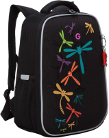 Школьный рюкзак Grizzly RAw-396-2 (черный) - 