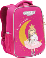 Школьный рюкзак Grizzly RAw-396-3 (розовый) - 