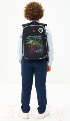 Школьный рюкзак Grizzly RAw-397-6 (черный)