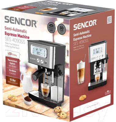 Кофеварка эспрессо Sencor SES 4090SS